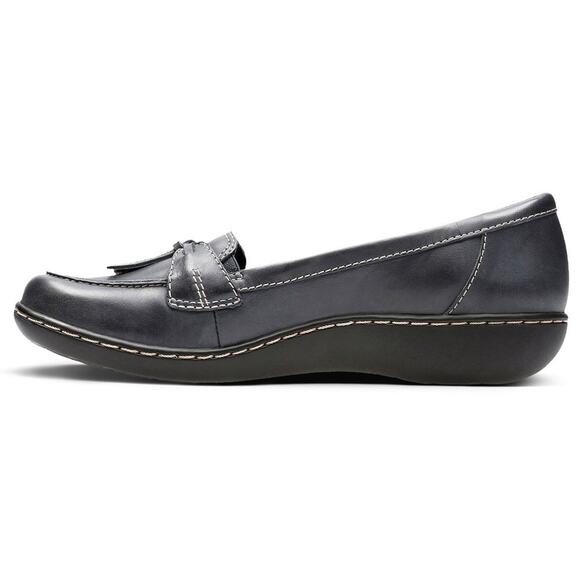 NIB! Clarks Women's Ashland Navy Comfort Bubble Loafer - Size 9.5 - Picture 3 of 11